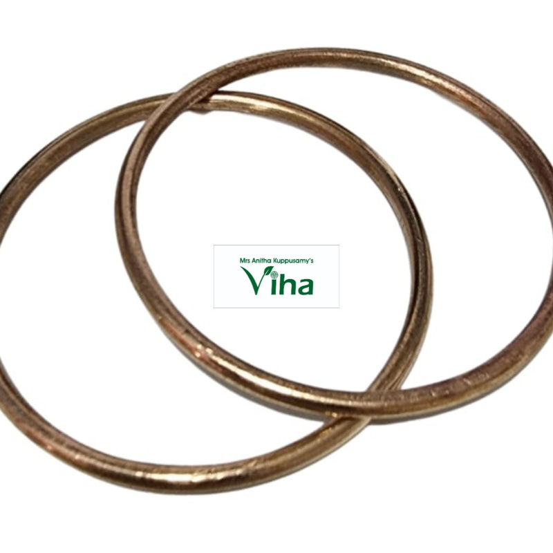 Impon Bangles, thin band with two interlocking rings