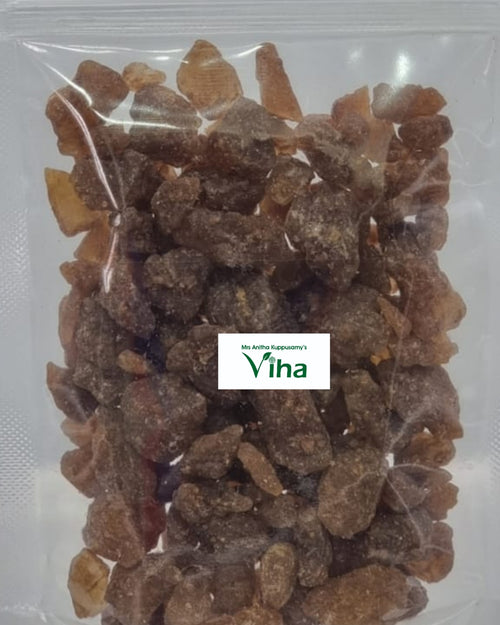 Original Palm Sugar Candy, transparent bag with brown crystallized chunks