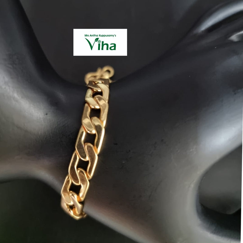 Impon Bracelet (Unisex) | Impon Jewellery, interlocking links chain with polished finish