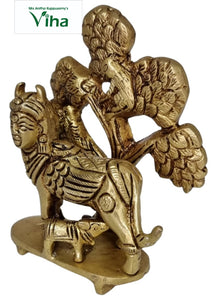 Kalpavriksha Kamadhenu Brass Statue [Cow & Calf]