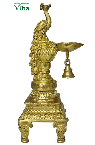 Peacock Designer Vilakku | Lamp - 11