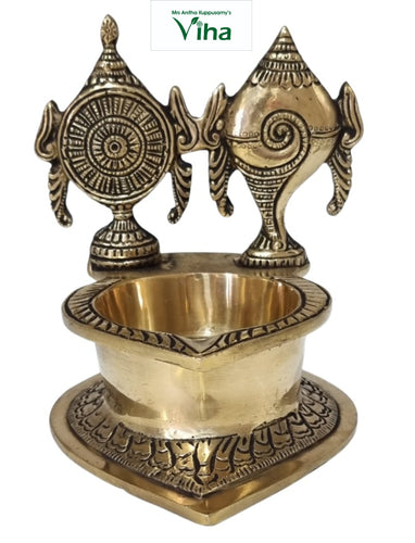 Sangu Chakra Lamp Brass