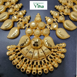 ﻿Aimpon Haram Necklace Set | Impon Haram Necklace Set | Impon Jewellery | Aimpon Jewellery | Panchaloha | Five Metals | Panchadhatu 