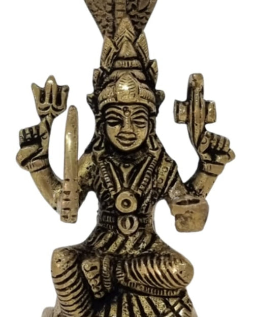 Karumariyamman Statue with a five-faced snake (Panchamukhi Naga)