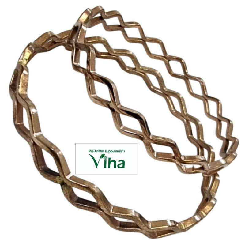 Impon Bangles with zigzag openwork pattern
