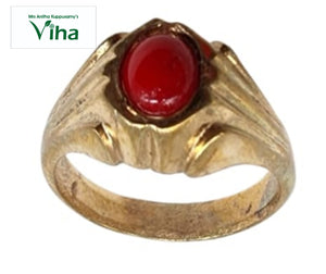 Impon Synthetic Coral Ring