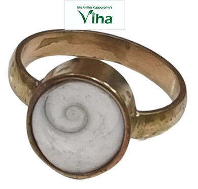 Gomati Chakra Ring Brass | Size - 23 ( Unisex)