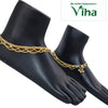 Impon Anklets, ornamental chains with multi-strand chain link design and draped scalloped pattern