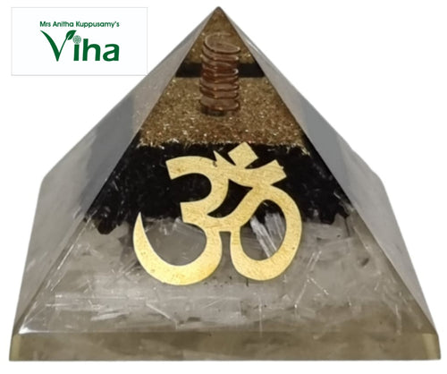 Black & White Vastu Pyramid with EMF Protection