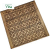 Sri Lalitha Parameshwari Yantra, a rectangular gold-toned metallic plate featuring etched geometric grid patterns and Tamil characters