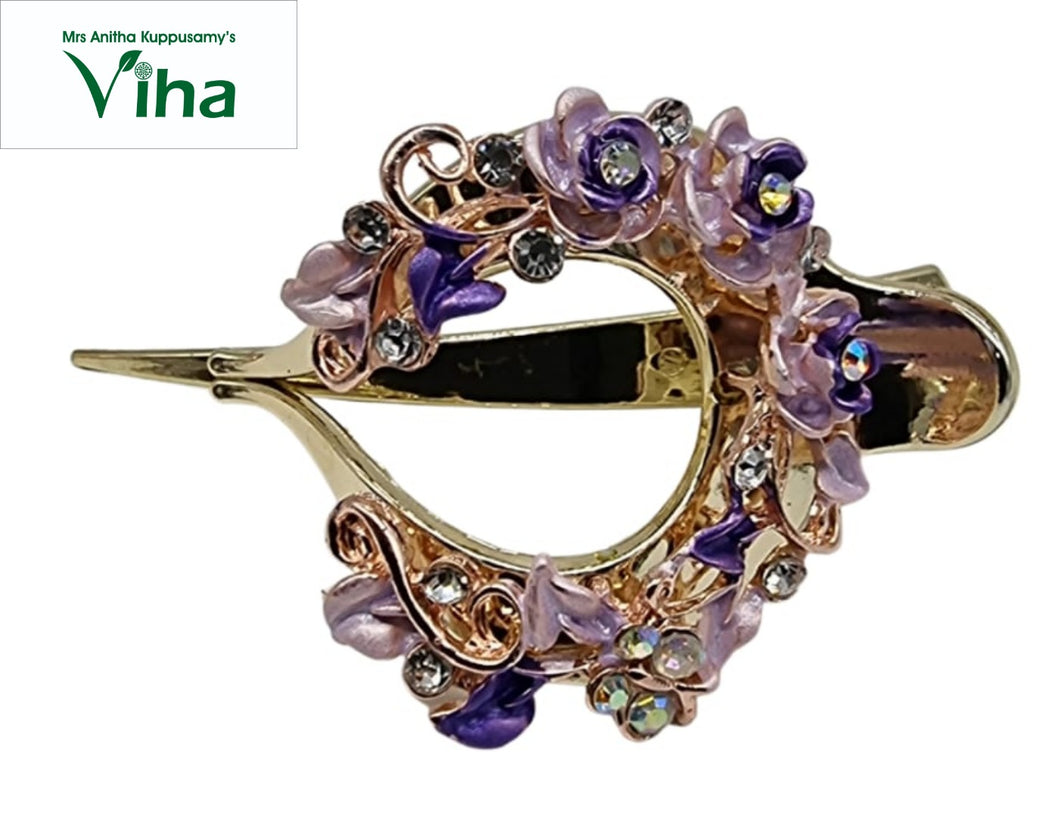 Hair Clip Floral Design