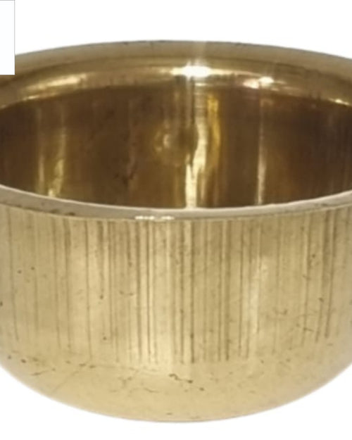 Brass Bowl with a rounded body and flared rim