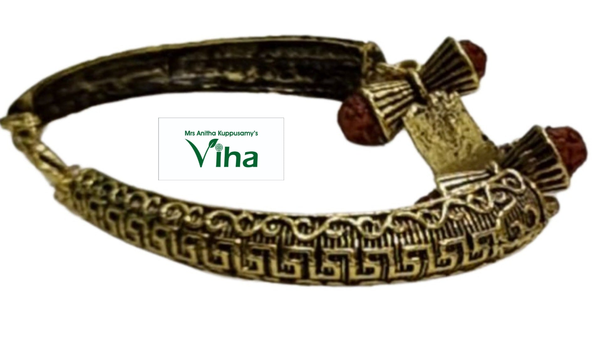 Rudraksha OM Trishul Lord Shiva Lord Mahakal Cuff Gold Bracelet Kada for  Men's or Boys, Gold Polish Trishul Bracelet - Etsy