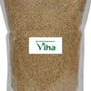 Organic Foxtail Millet, transparent pouch with small round seeds