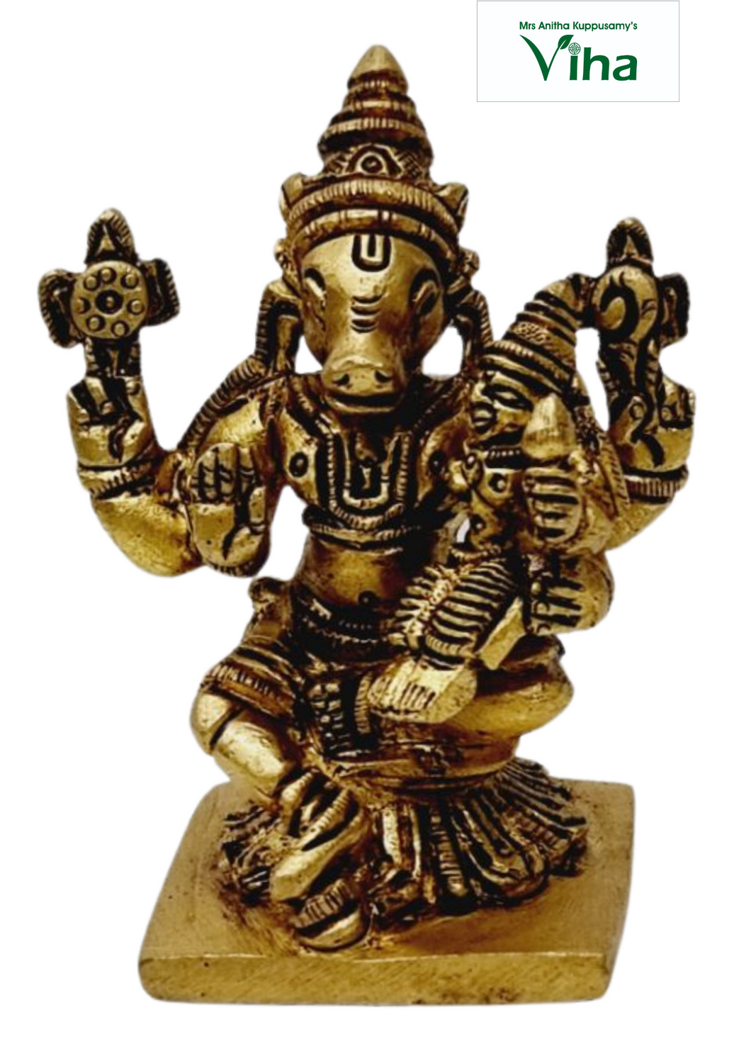Lakshmi Varaha Perumal Swamy Brass Statue