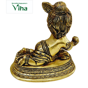 Laddu Krishna Statue Brass
