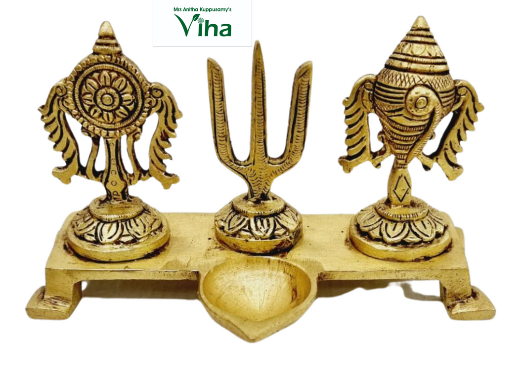 Sangu Chakra Nama Lamp Brass