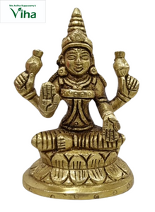 Mahalakshmi Statue Brass 3.2"inches