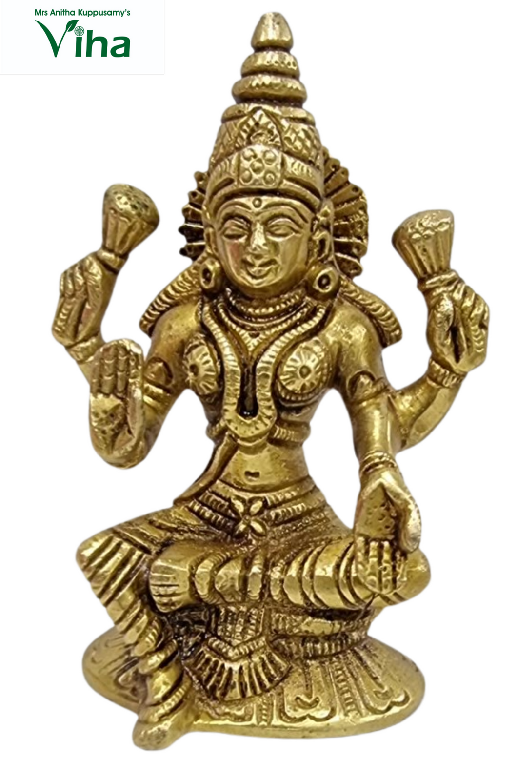 Mahalakshmi Statue Brass 4.8