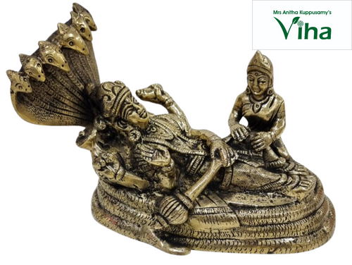 Sri Anantha Padmanaba Perumal Statue Brass 5