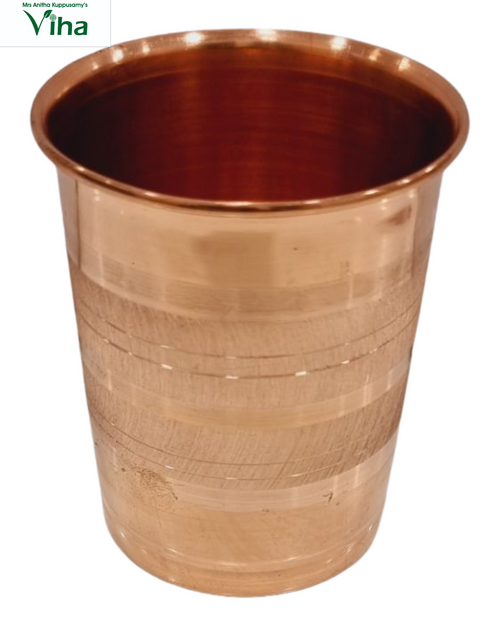Copper Tumbler Copper Glass with flanged rim