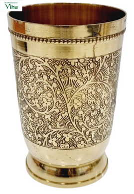 Brass Tumbler Mughal Design