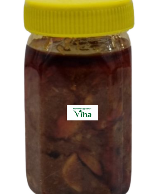 Garlic Rice Mix in a clear glass jar