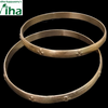 Impon Baby Bangles, raised flower motifs and engraved pattern