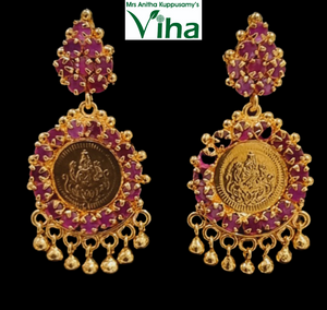 Impon Pentant Lakshmi Kasu Malai | Panchaloha | Impon Jewellery