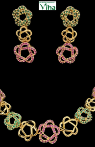 Impon Necklace Set | Panchaloha | Impon Jewellery