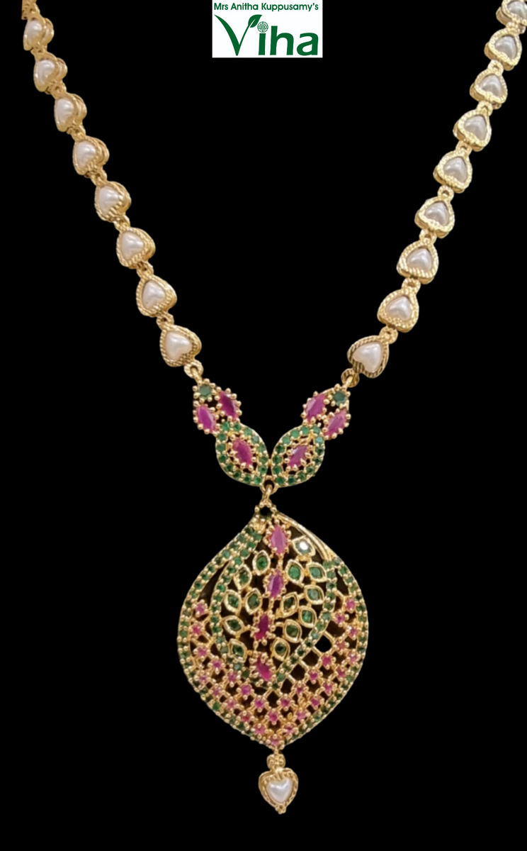 Impon Pendant Chain Panchaloha Impon Jewellery Viha Online