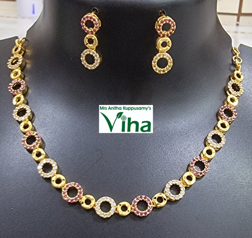 Impon Necklace Set | Panchaloha | Impon Jewellery