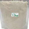 Cheese Powder, off-white matte powdery substance inside a clear transparent plastic pouch with a white label bearing green text in the center