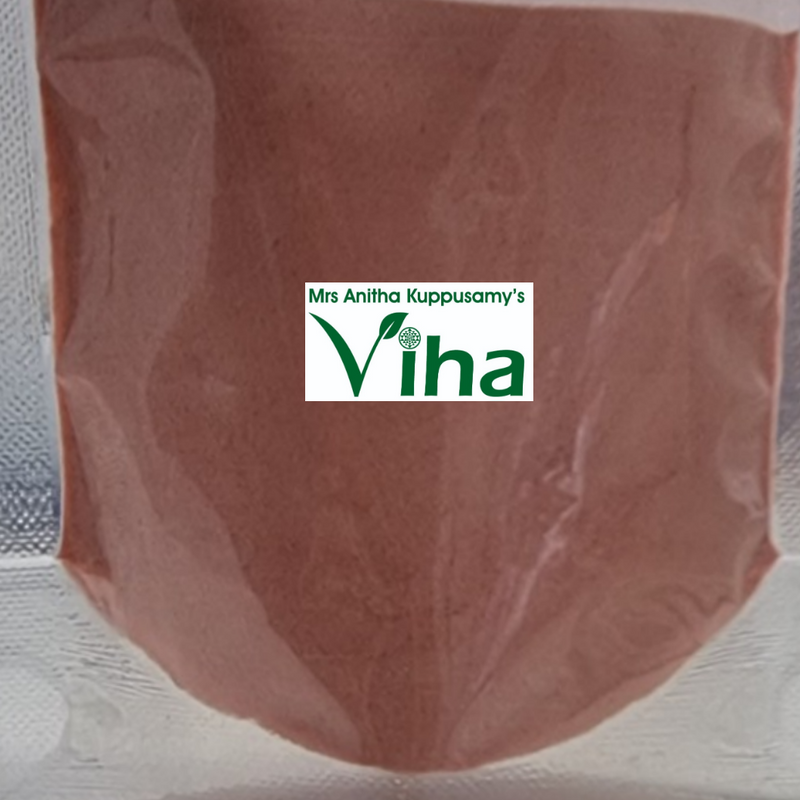 Natural & Organic Strawberry Fruit Powder, a shiny metallic foil pouch containing dull pink powder, bearing a white rectangular label with green text