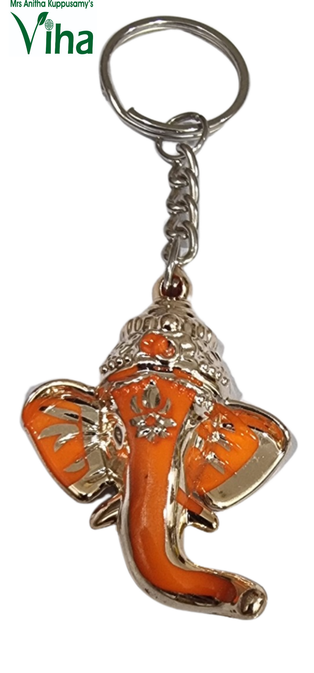Ganesha Key Chain Orange Colour