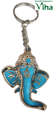 Ganesha Key Chain Blue Colour