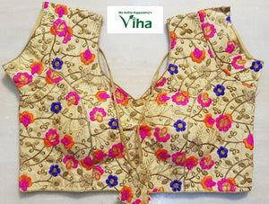 Ready made blouse with colourful embroidery