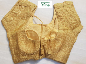 Ready made blouse - golden silk cotton