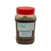 Garlic Pickle in a glass jar with a red lid