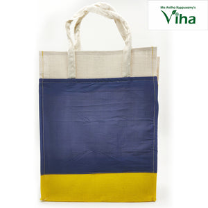Jute Bags with Silk Design