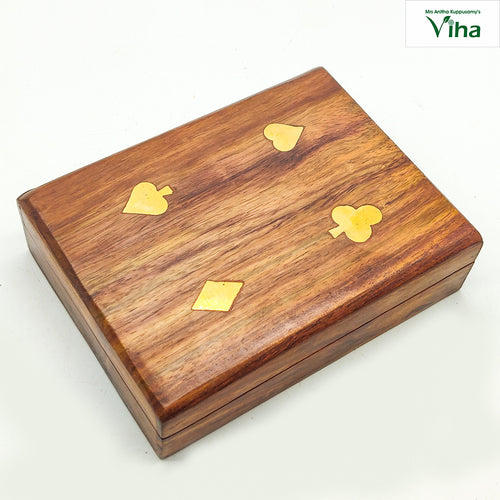 Wooden Playing Card Box
