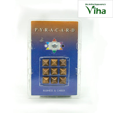 Pocket Size Pyra Card With Pyramid Yantra For Business & Career
