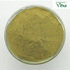 Herbal Hair Wash Powder, fine olive-green powder in a clear round bowl with visible texture and light specks