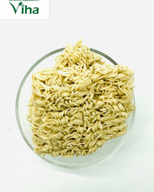 Varagu Noodles in a glass bowl