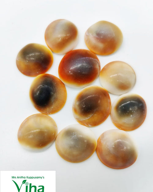 11 Spl Orange Gomathi Chakras Set, laid out together