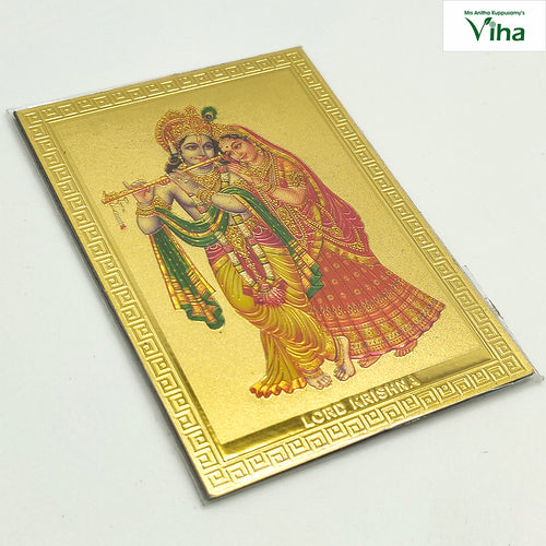 Magnetic Metal Radha Krishna Photo