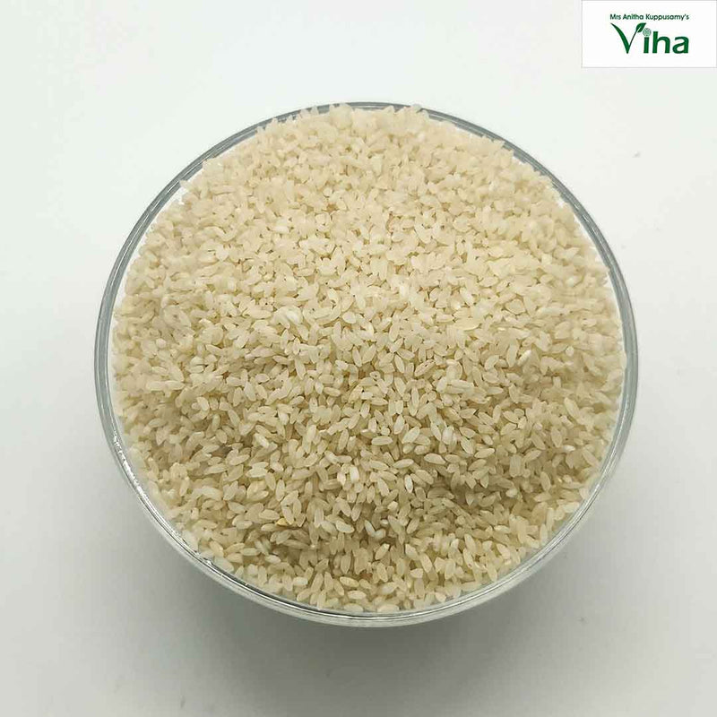 Seeraga Samba Boiled Rice in a glass bowl