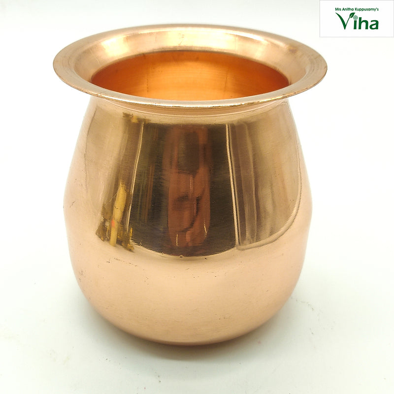 Copper Sombu (Lotta) with wide rim and narrow neck
