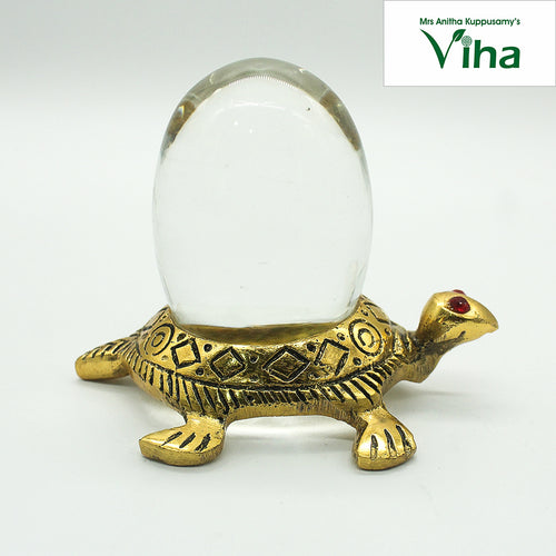 Tortoise Sphatik Lingam( Kachua )