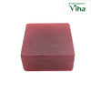 Wrinkle Free Soap, a solid, matte, pinkish-red square block with rounded vertical edges against a white background